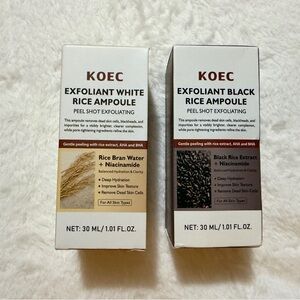 Exfoliant White & Black Rice Ampoule Duo